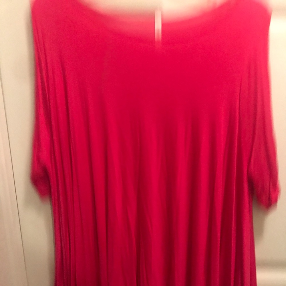 Pink razor cut blouse